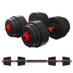 30kg Plastic Cement Weight Lifting Adjustable Dumbbells