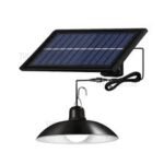 Solar LED Light with Panel and Long Wire and Remote